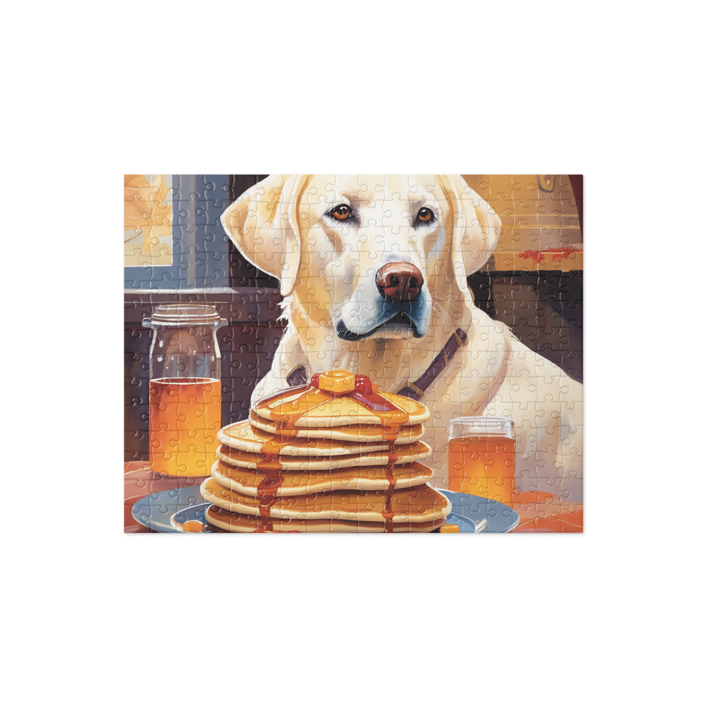 PugMug Custom White Labrador Retriever Jigsaw Puzzle