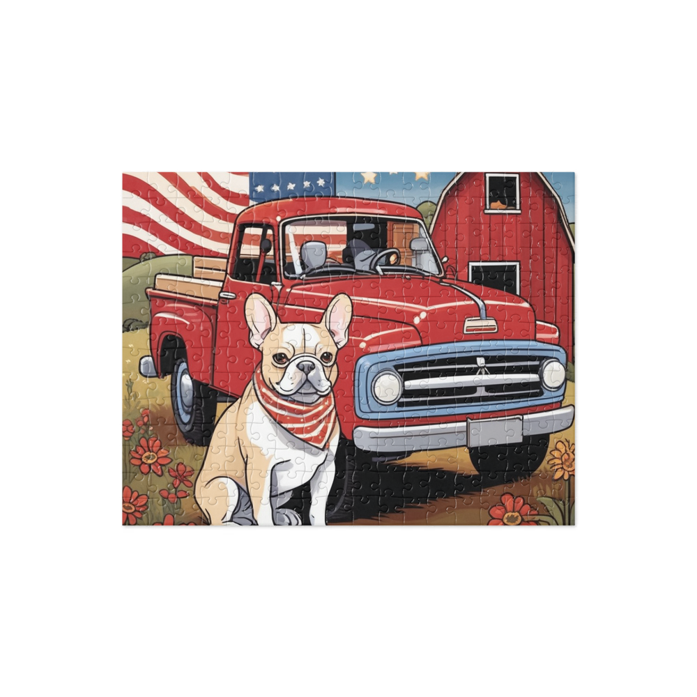 PugMug Custom Tan French Bulldog Jigsaw Puzzle