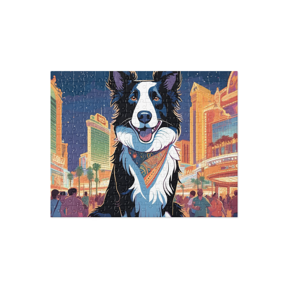 PugMug Custom Border Collie Jigsaw Puzzle