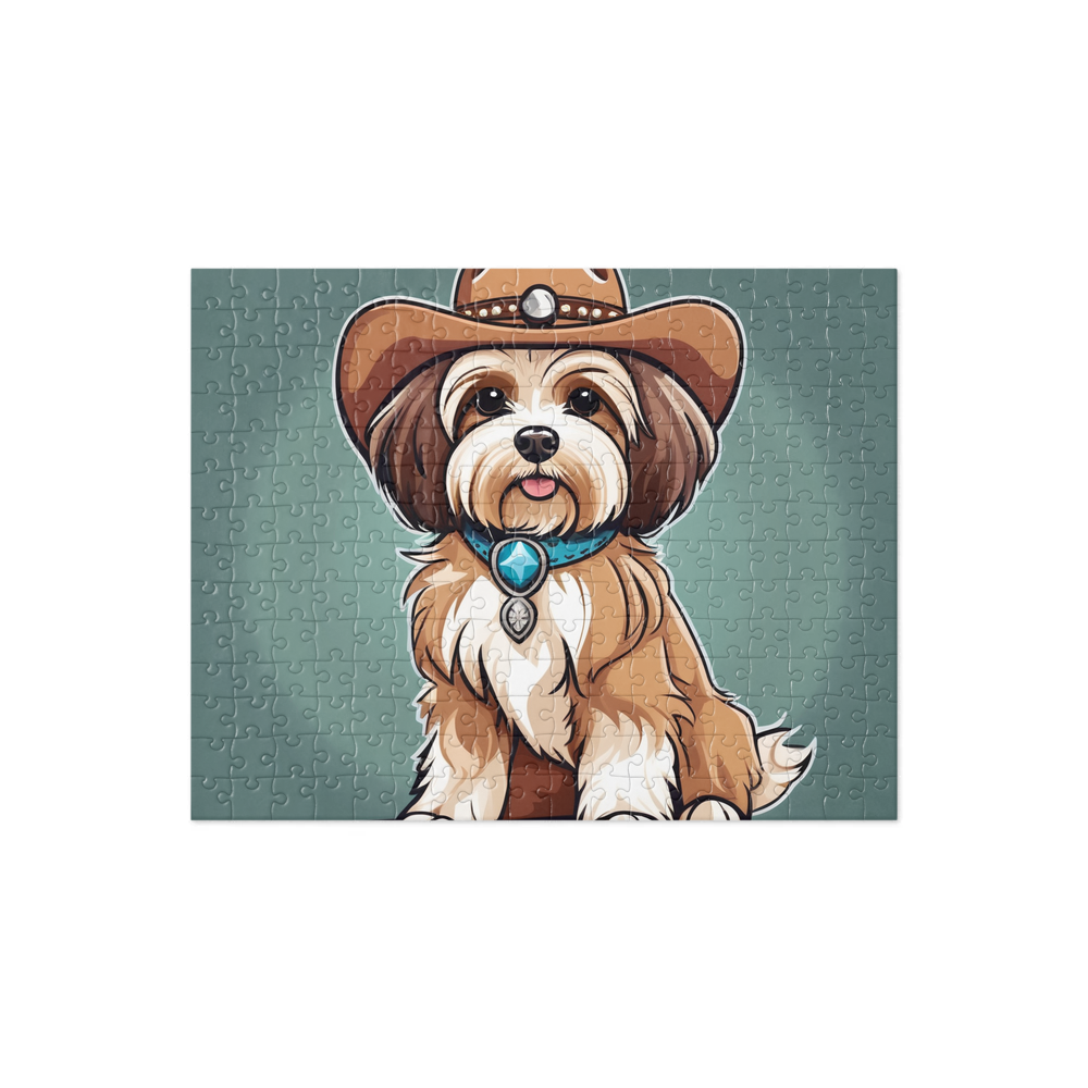 PugMug Custom Tan Havanese Dog Jigsaw Puzzle