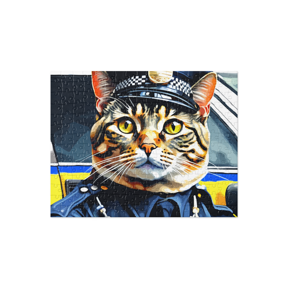 PugMug Custom Tabby Exotic Cat Jigsaw Puzzle