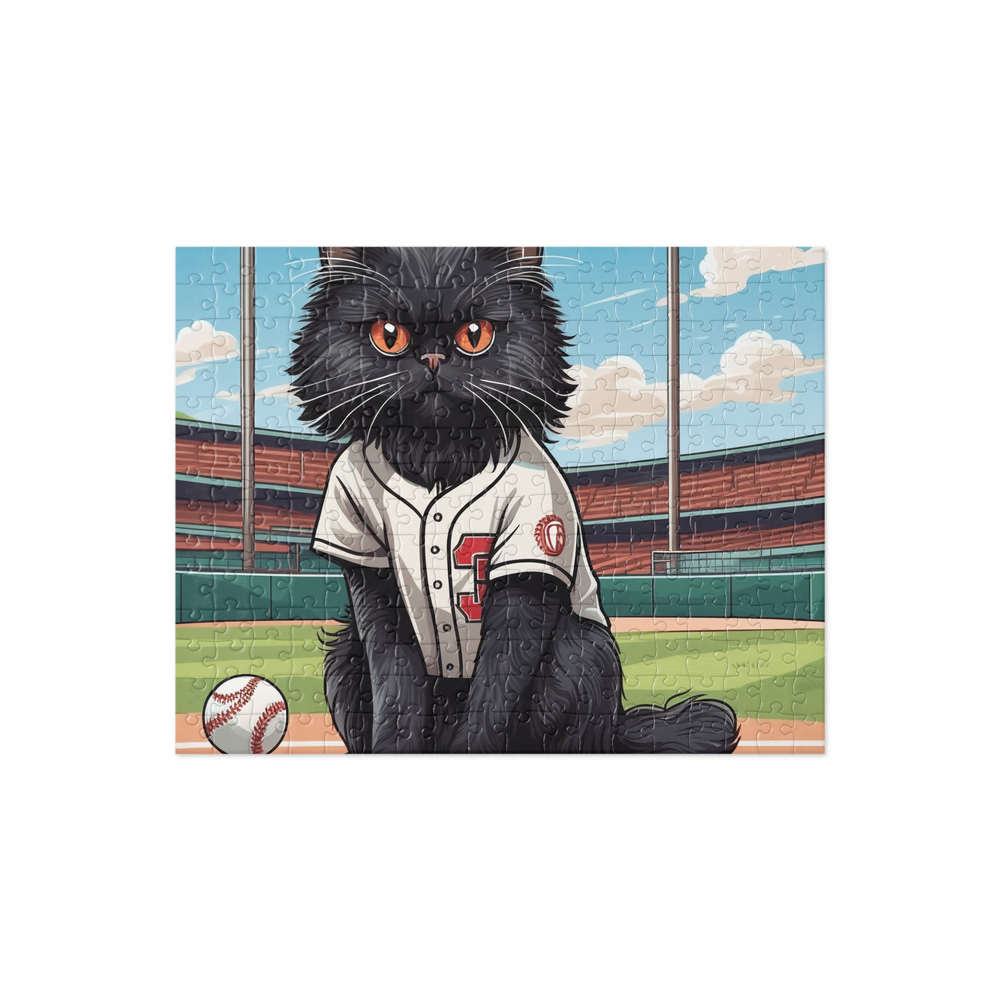 PugMug Custom Black Persian Cat Jigsaw Puzzle