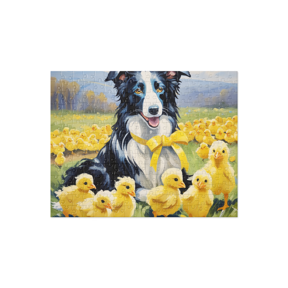 PugMug Custom Border Collie Jigsaw Puzzle