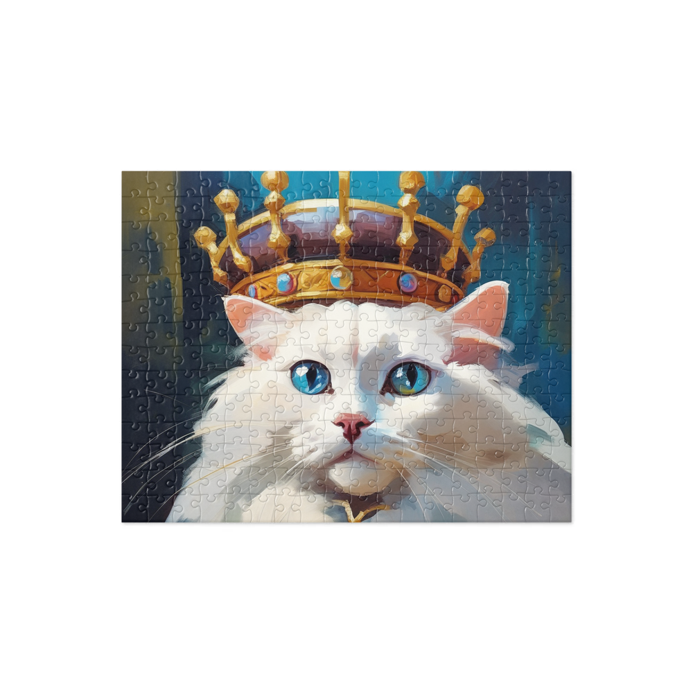 PugMug Custom White Ragdoll Cat Jigsaw Puzzle