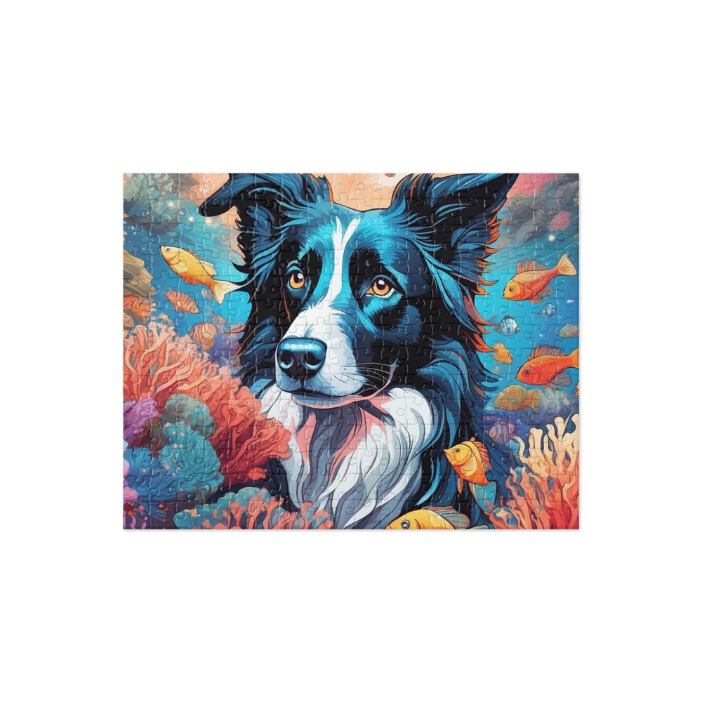 PugMug Custom Border Collie Jigsaw Puzzle