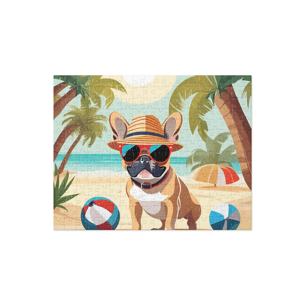 PugMug Custom Tan French Bulldog Jigsaw Puzzle