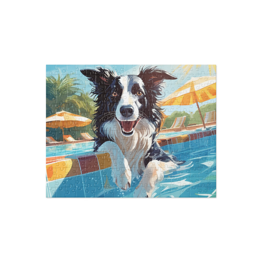 PugMug Custom Border Collie Jigsaw Puzzle