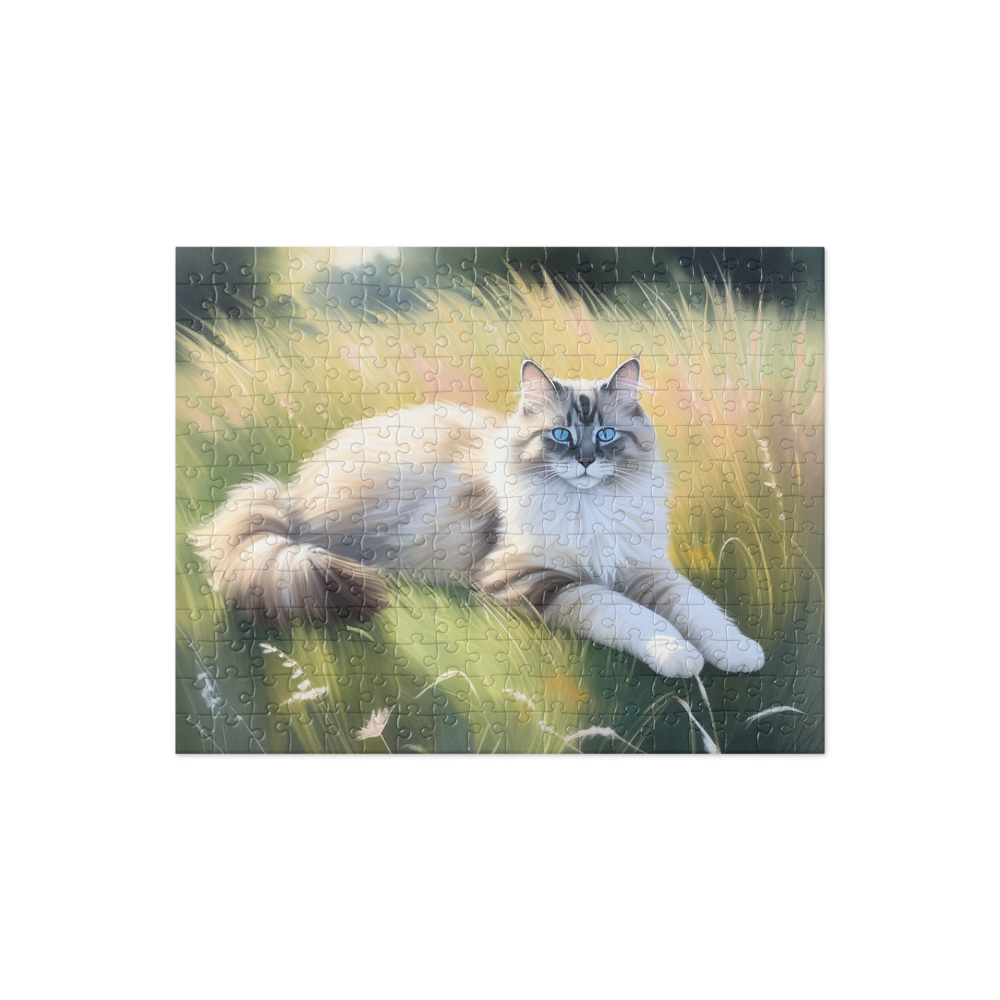 PugMug Custom Tabby Ragdoll Cat Jigsaw Puzzle