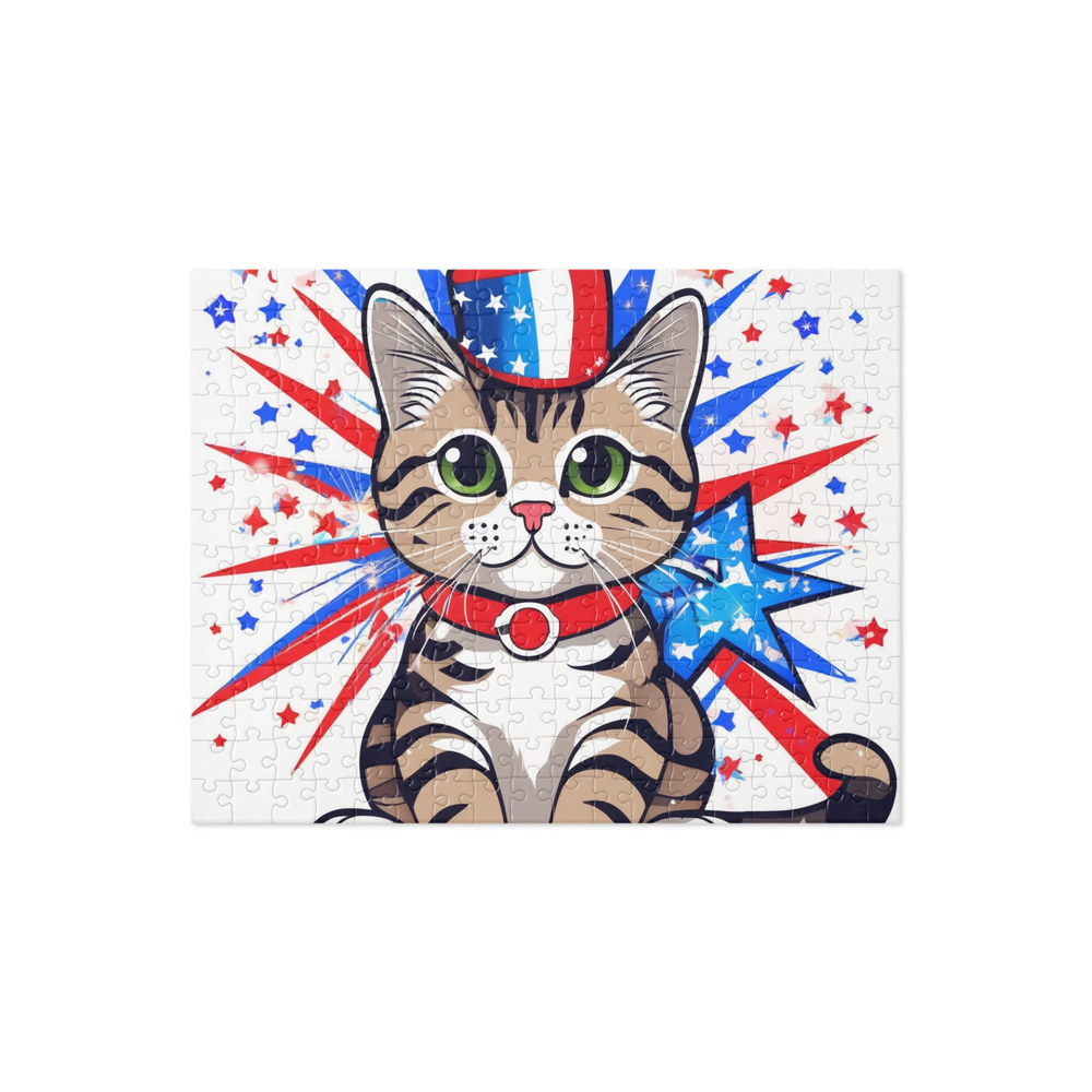 PugMug Custom Tabby Scottish Fold Cat Jigsaw Puzzle