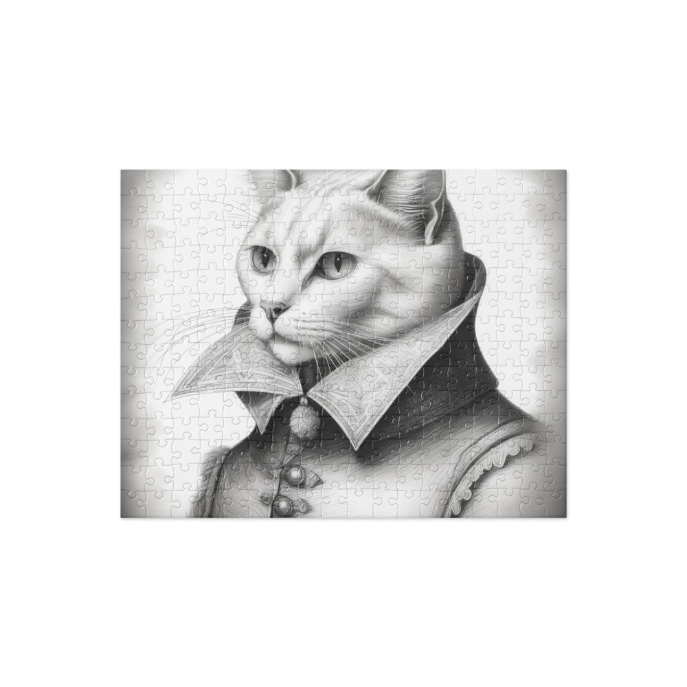 PugMug Custom White Companion Cat Jigsaw Puzzle