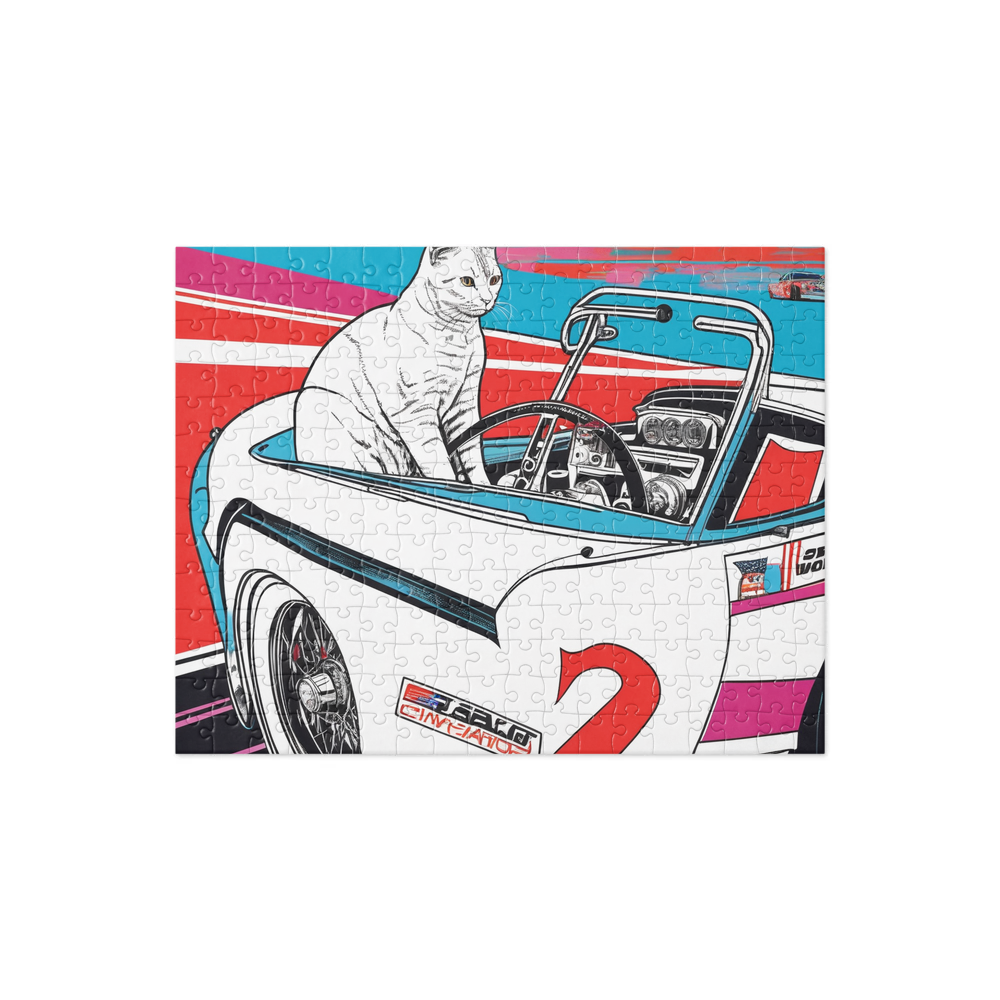 PugMug Custom White Companion Cat Jigsaw Puzzle