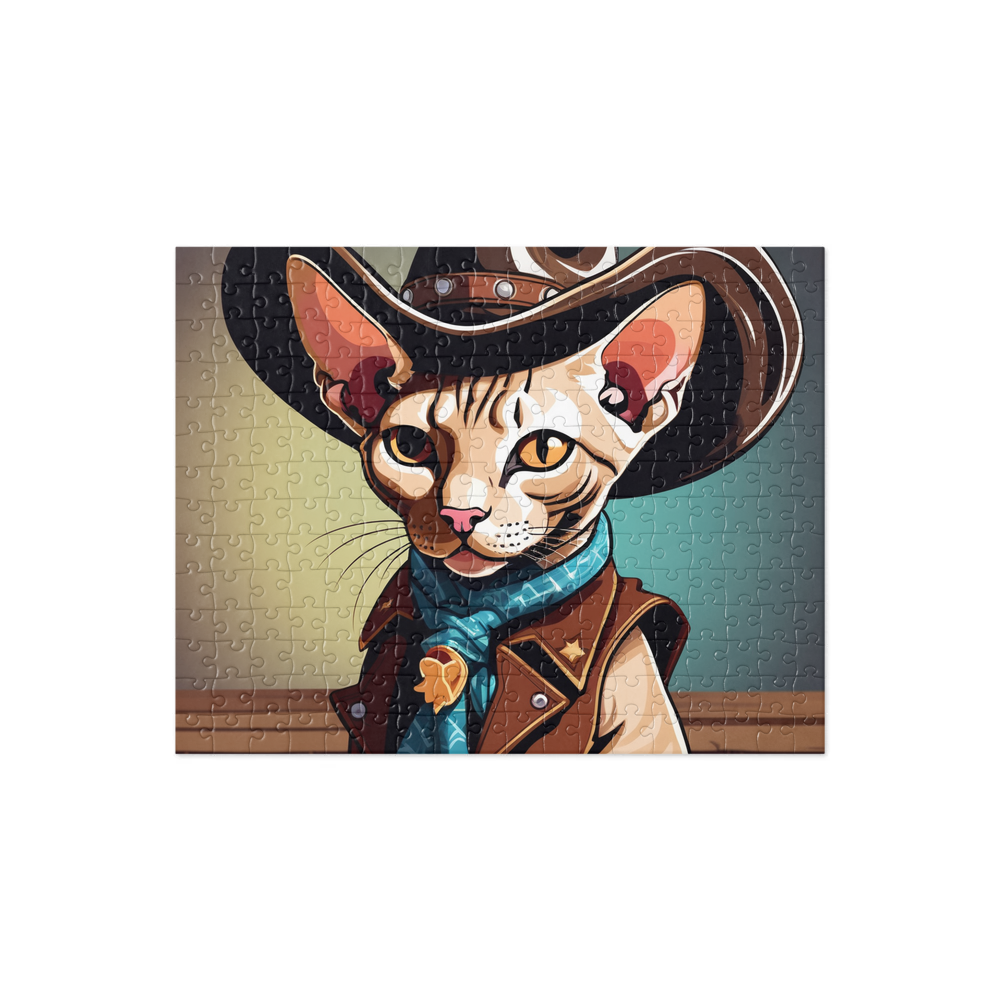 PugMug Custom Tabby Sphynx Cat Jigsaw Puzzle