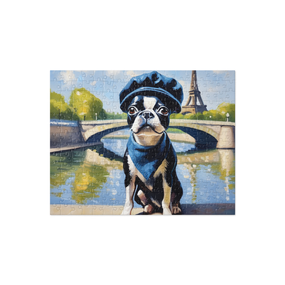 PugMug Custom Boston Terrier Jigsaw Puzzle