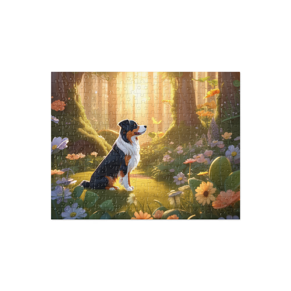 PugMug Custom Miniature American Shepherd Jigsaw Puzzle
