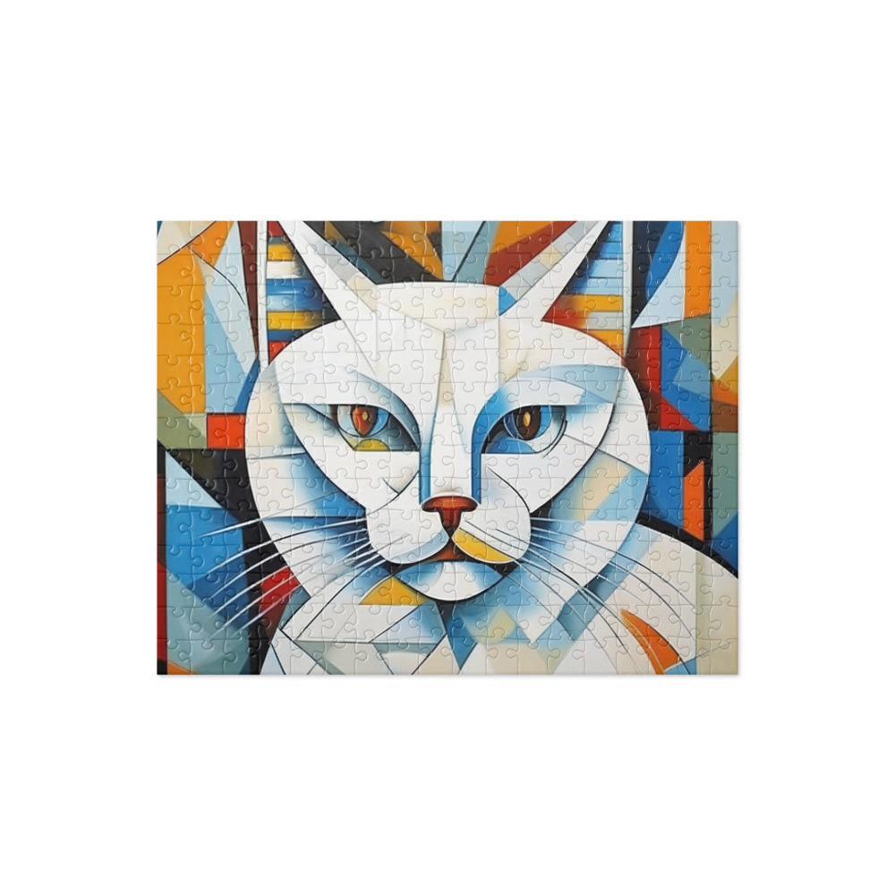 PugMug Custom White Persian Cat Jigsaw Puzzle
