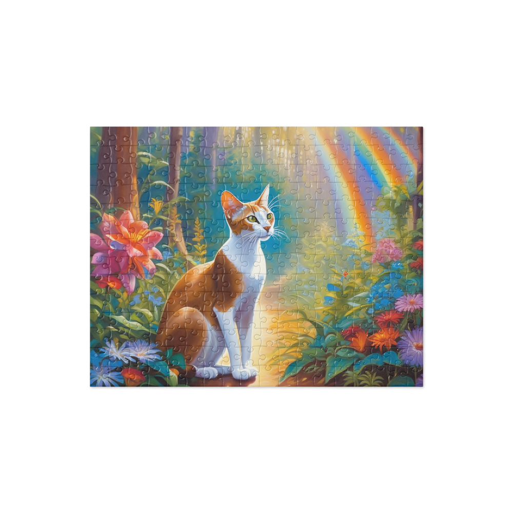 PugMug Custom White Abyssinian Cat Jigsaw Puzzle