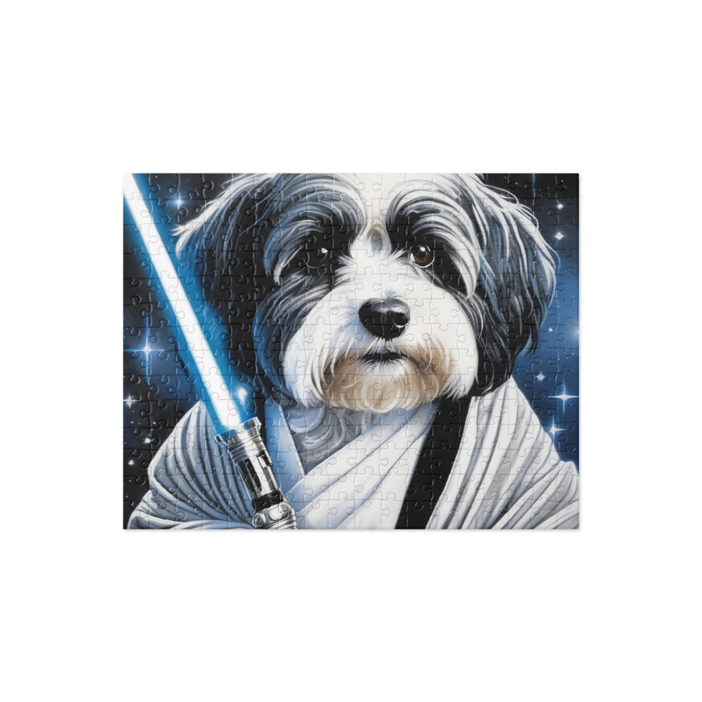 PugMug Custom Black-and-white Havanese Dog Jigsaw Puzzle