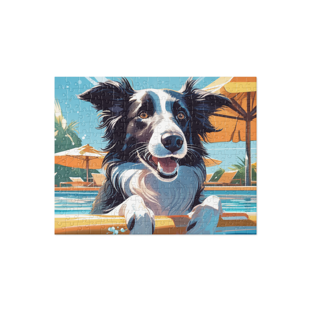 PugMug Custom Border Collie Jigsaw Puzzle