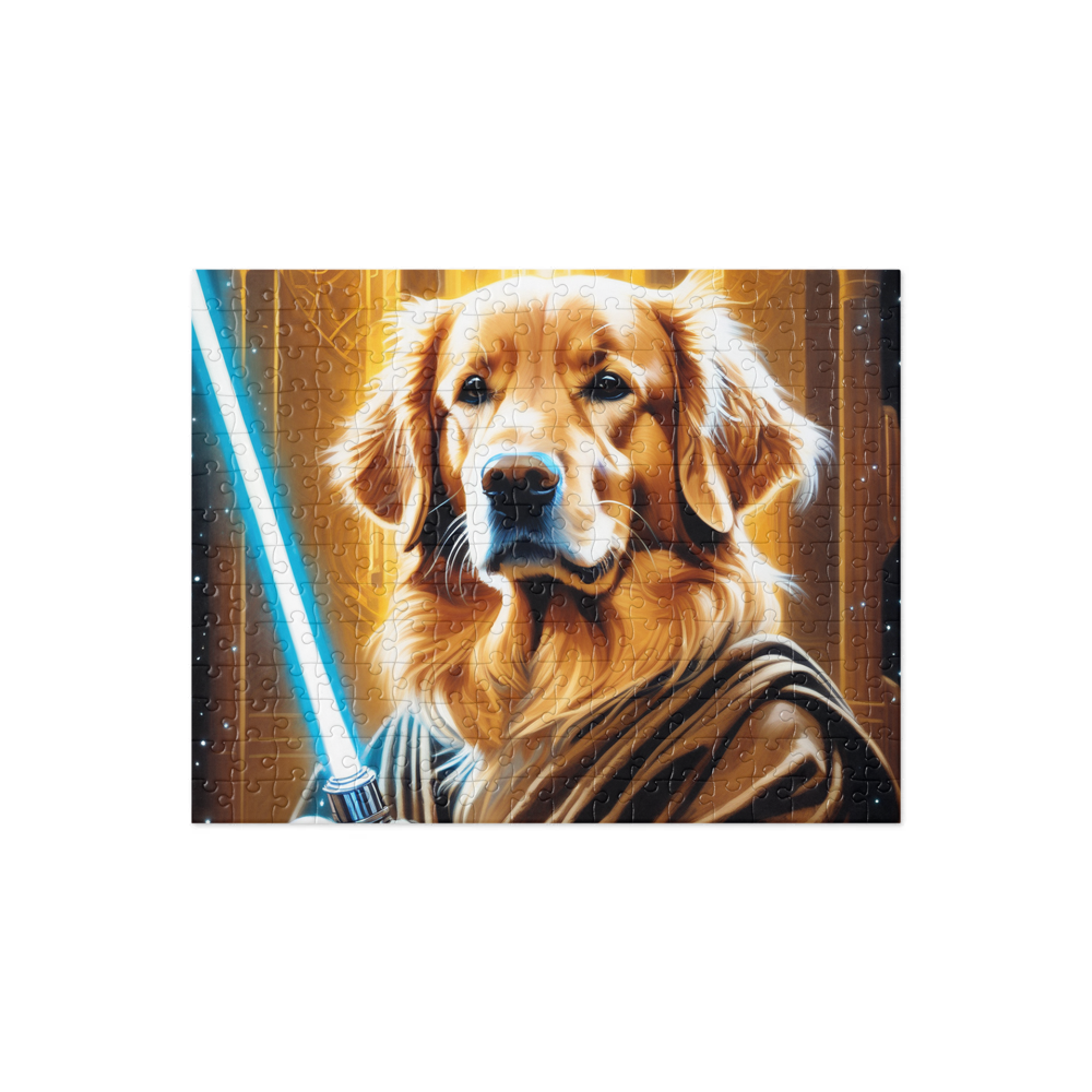 PugMug Custom Golden Retriever Jigsaw Puzzle