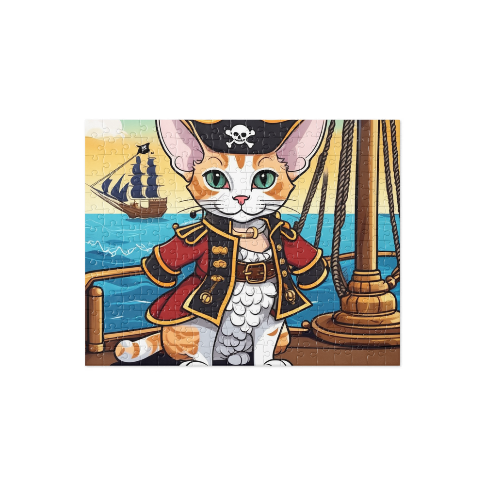 PugMug Custom Tabby Devon Rex Cat Jigsaw Puzzle