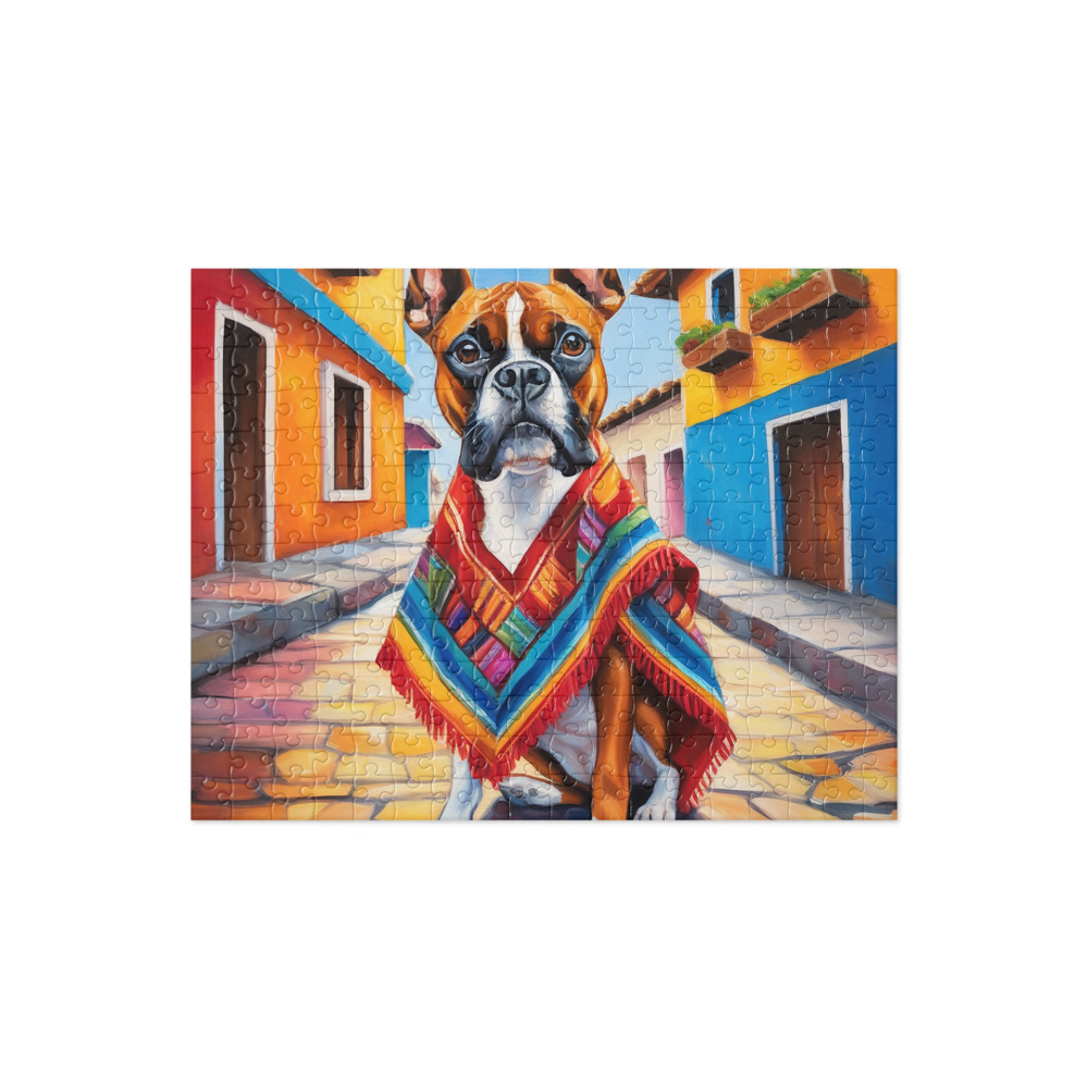 PugMug Custom Boxer Dog Jigsaw Puzzle