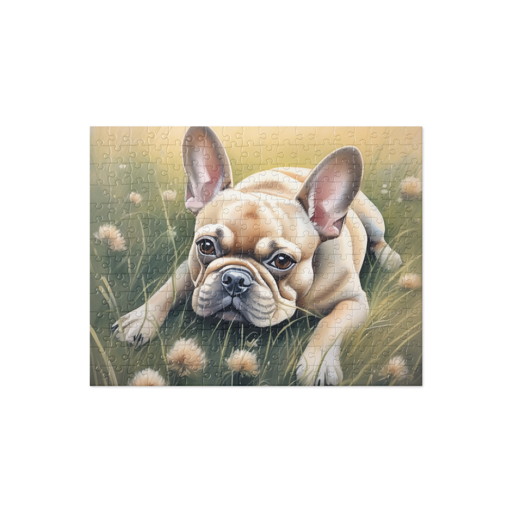 PugMug Custom Tan French Bulldog Jigsaw Puzzle