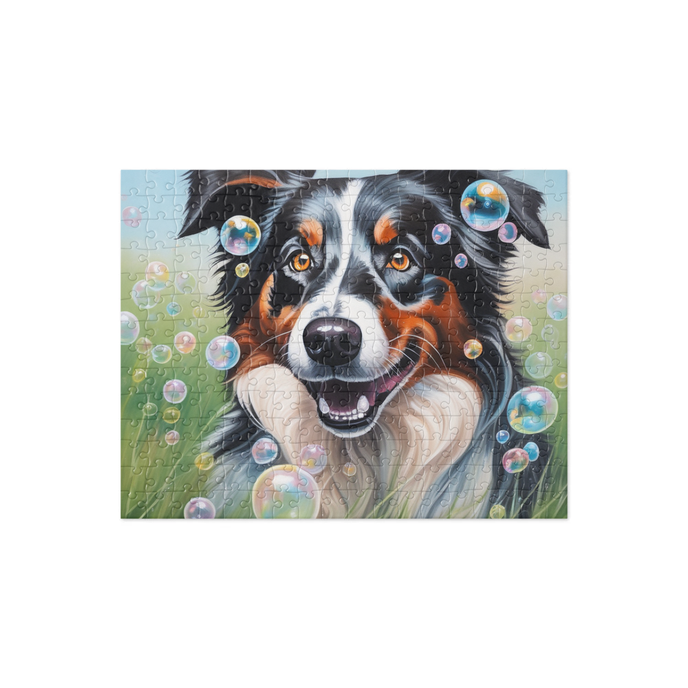 PugMug Custom Australian Shepherd Dog Jigsaw Puzzle