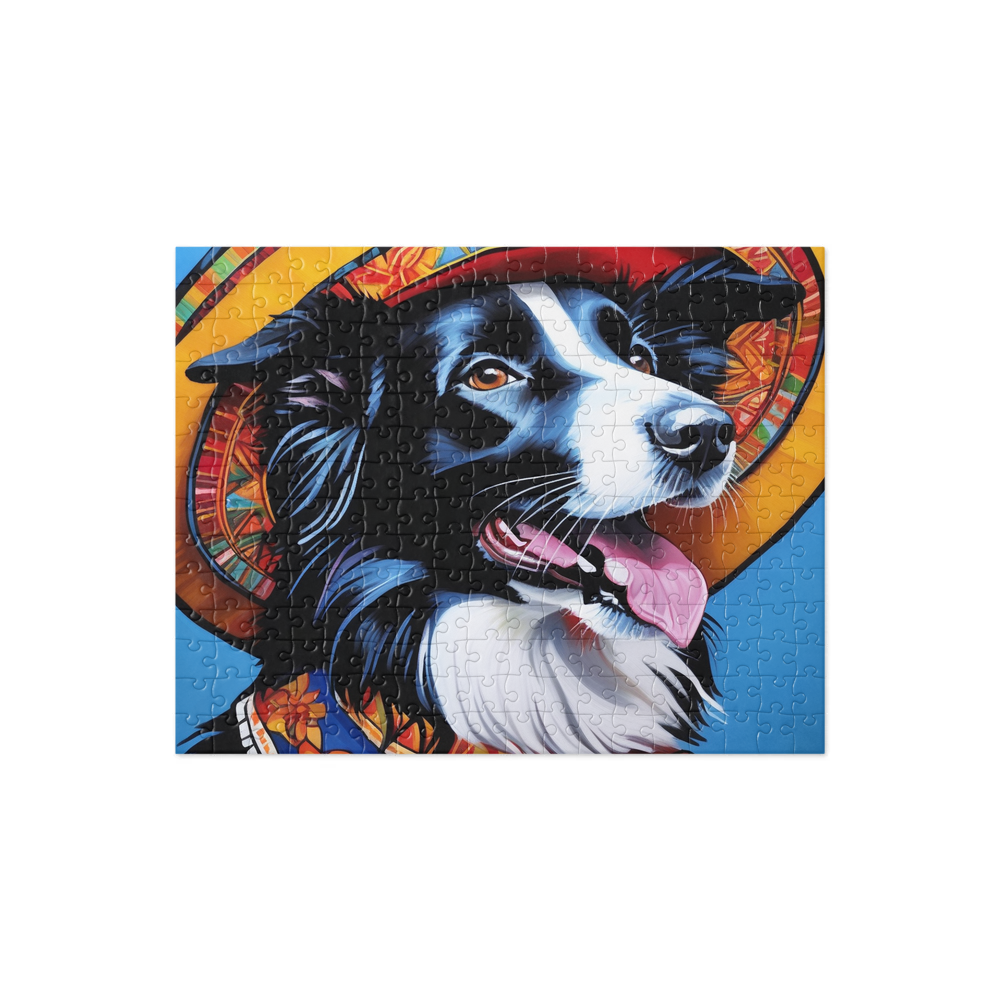 PugMug Custom Border Collie Jigsaw Puzzle