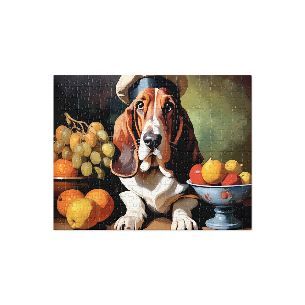PugMug Custom Basset Hound Jigsaw Puzzle