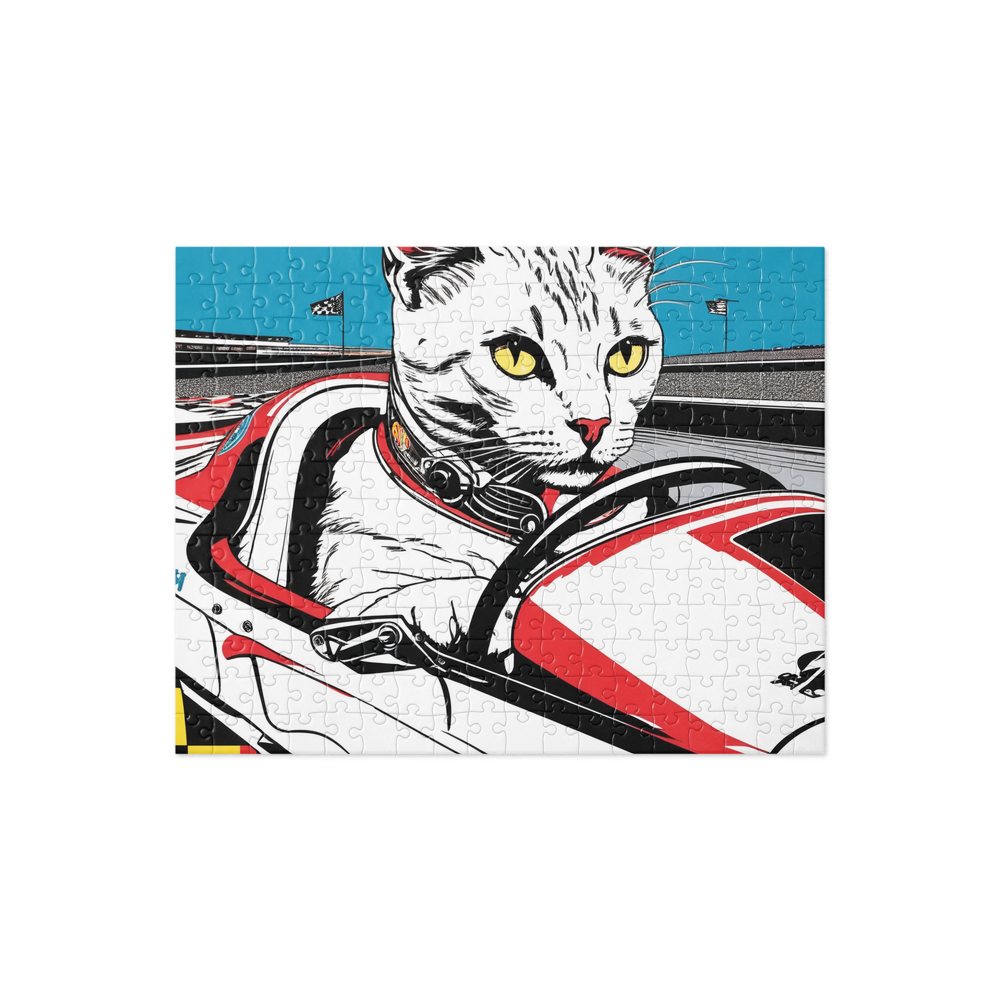 PugMug Custom White Companion Cat Jigsaw Puzzle