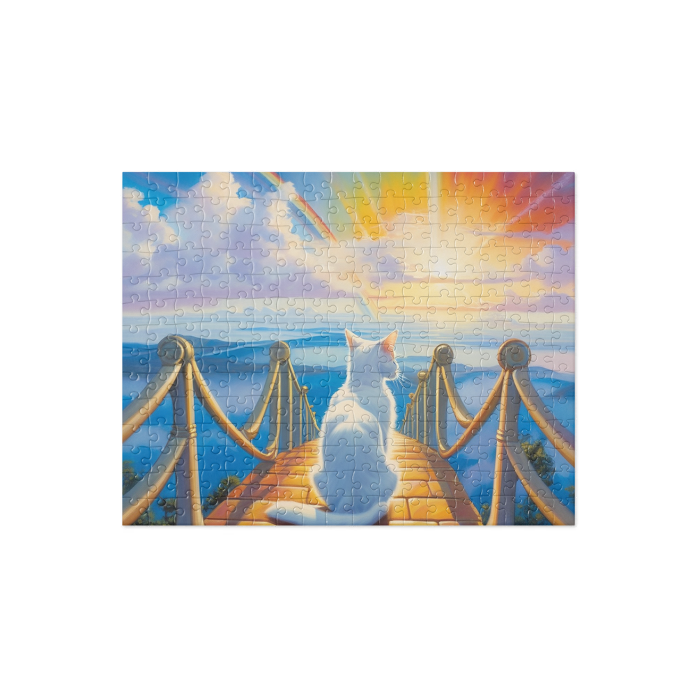 PugMug Custom White Companion Cat Jigsaw Puzzle