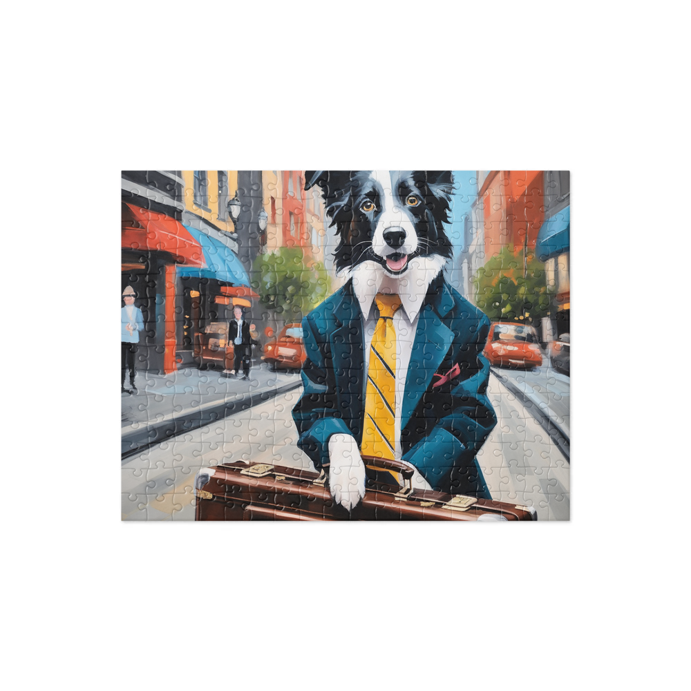 PugMug Custom Border Collie Jigsaw Puzzle