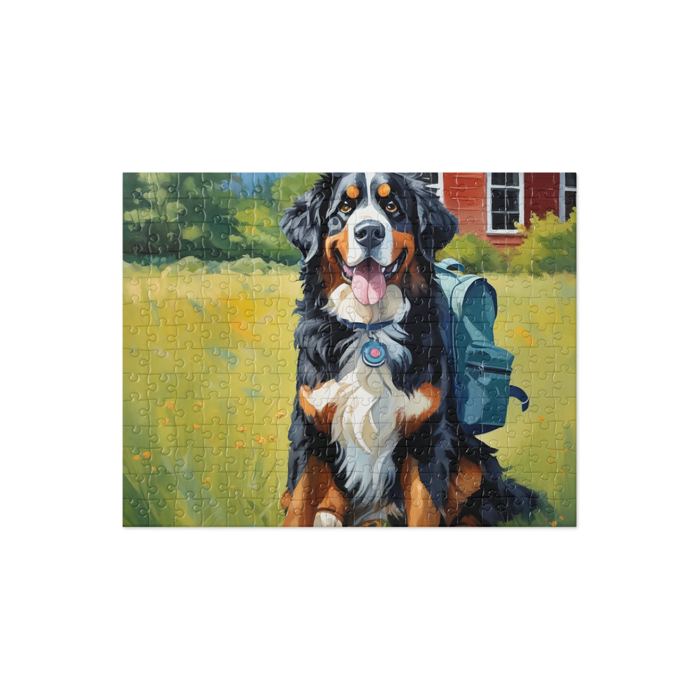 PugMug Custom Bernese Mountain Dog Jigsaw Puzzle
