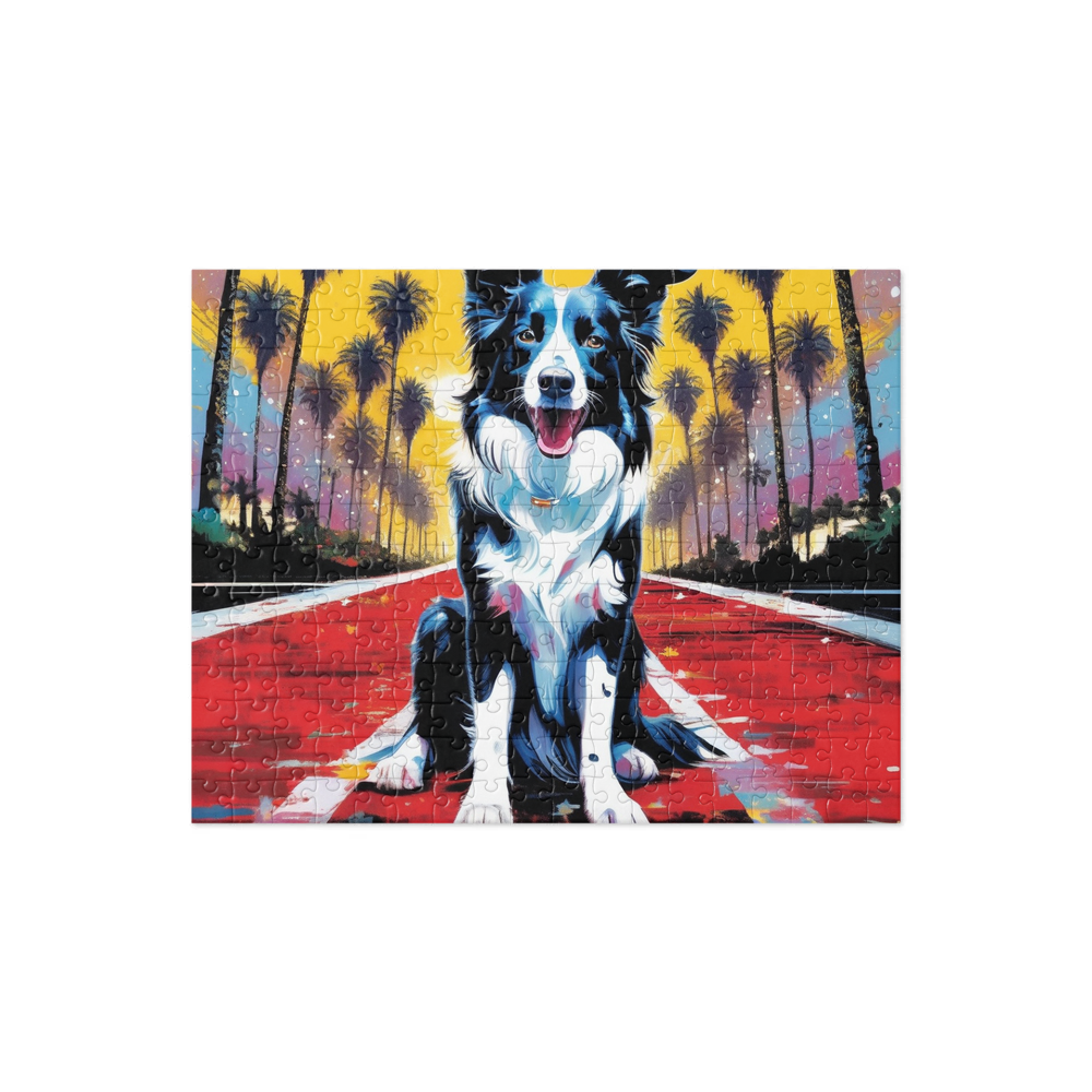 PugMug Custom Border Collie Jigsaw Puzzle