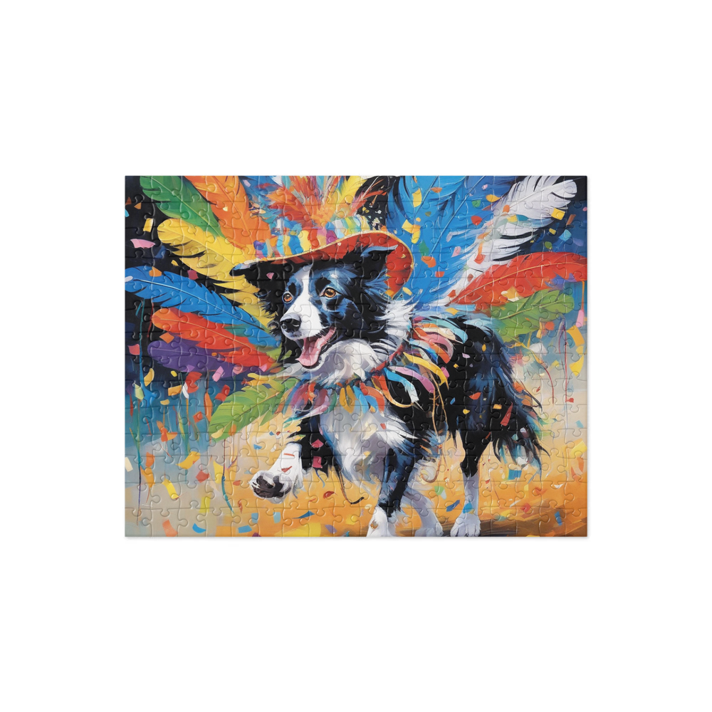 PugMug Custom Border Collie Jigsaw Puzzle