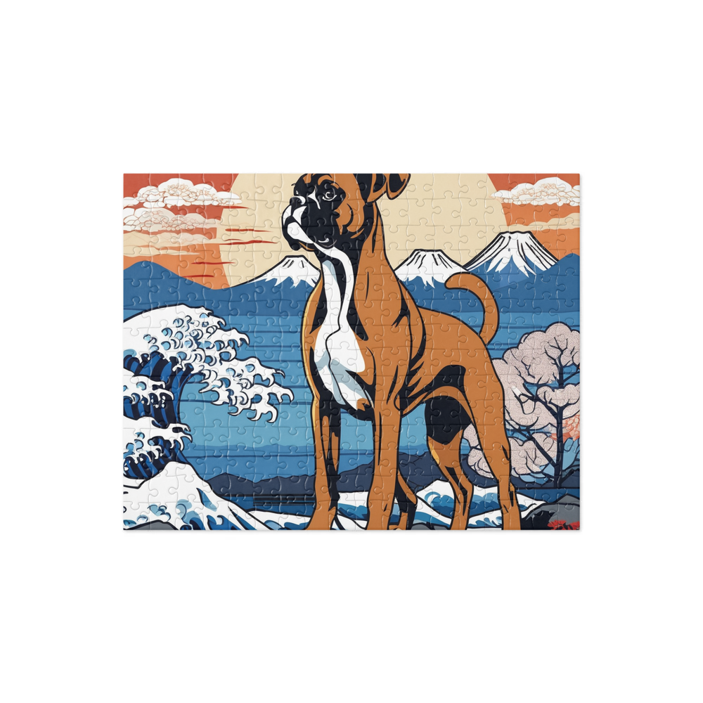 PugMug Custom Boxer Dog Jigsaw Puzzle