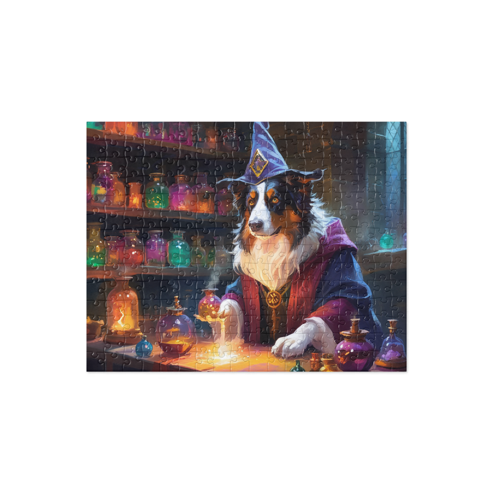 PugMug Custom Miniature American Shepherd Jigsaw Puzzle