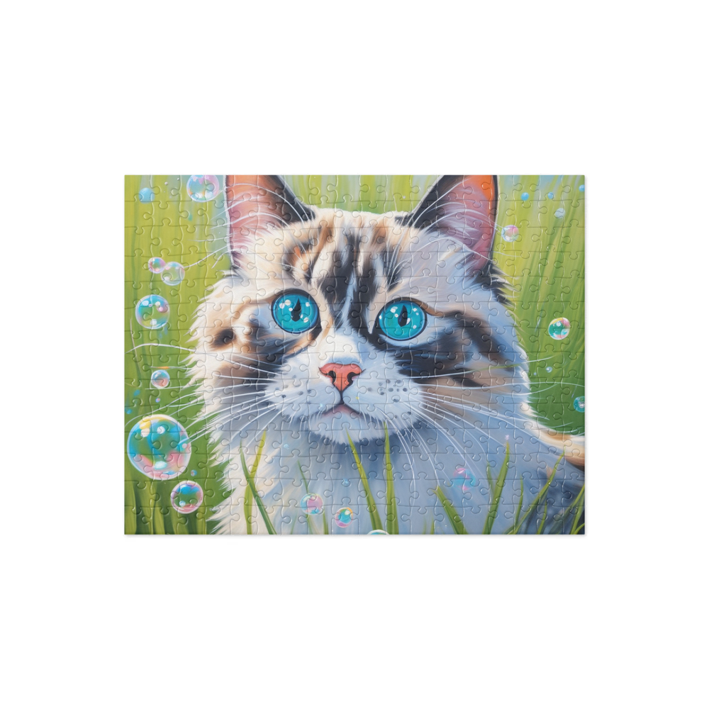 PugMug Custom Tabby Ragdoll Cat Jigsaw Puzzle