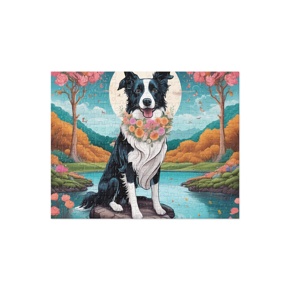 PugMug Custom Border Collie Jigsaw Puzzle