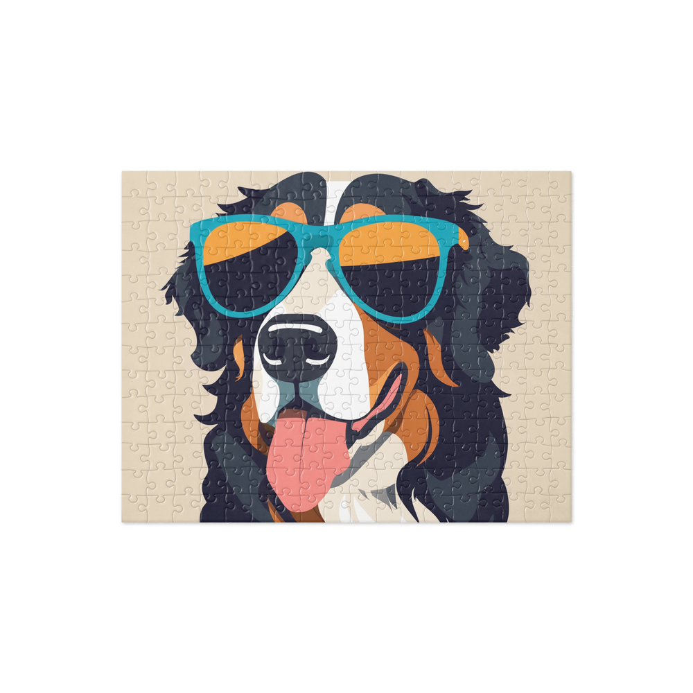 PugMug Custom Bernese Mountain Dog Jigsaw Puzzle