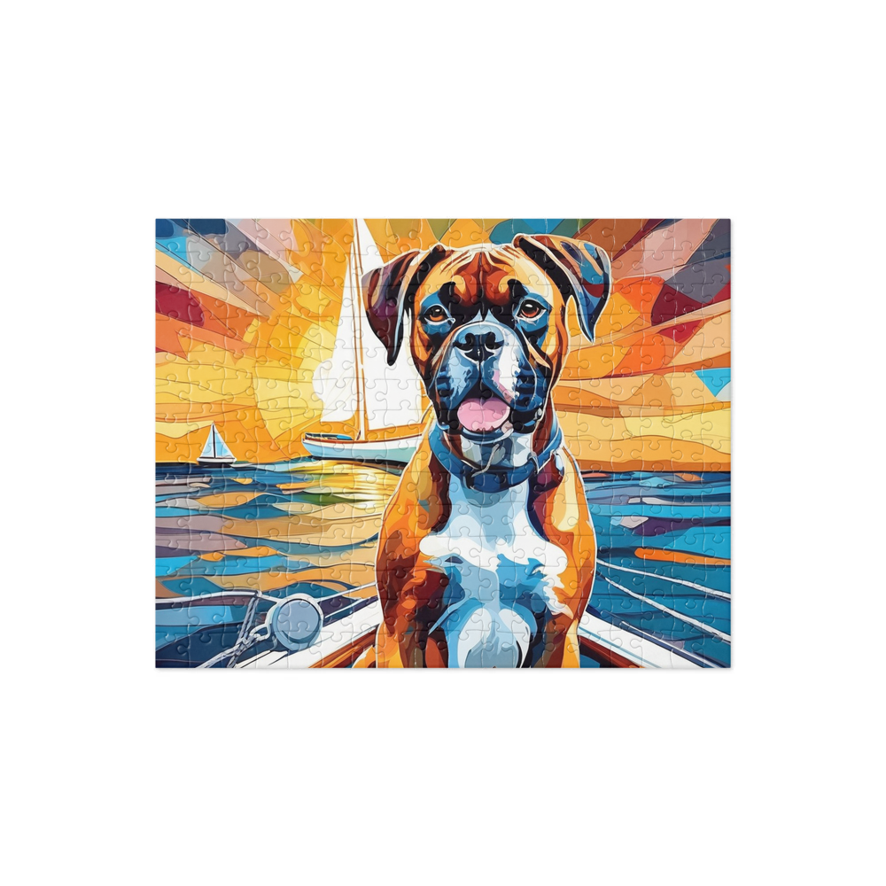 PugMug Custom Boxer Dog Jigsaw Puzzle