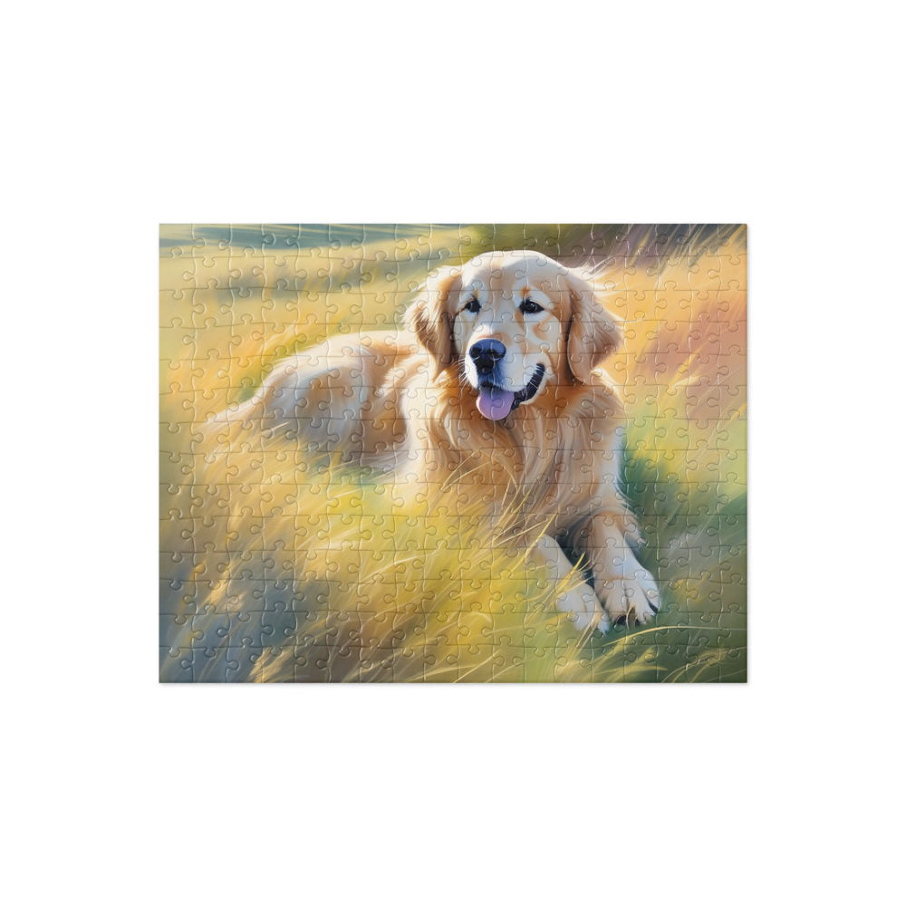 PugMug Custom Golden Retriever Jigsaw Puzzle