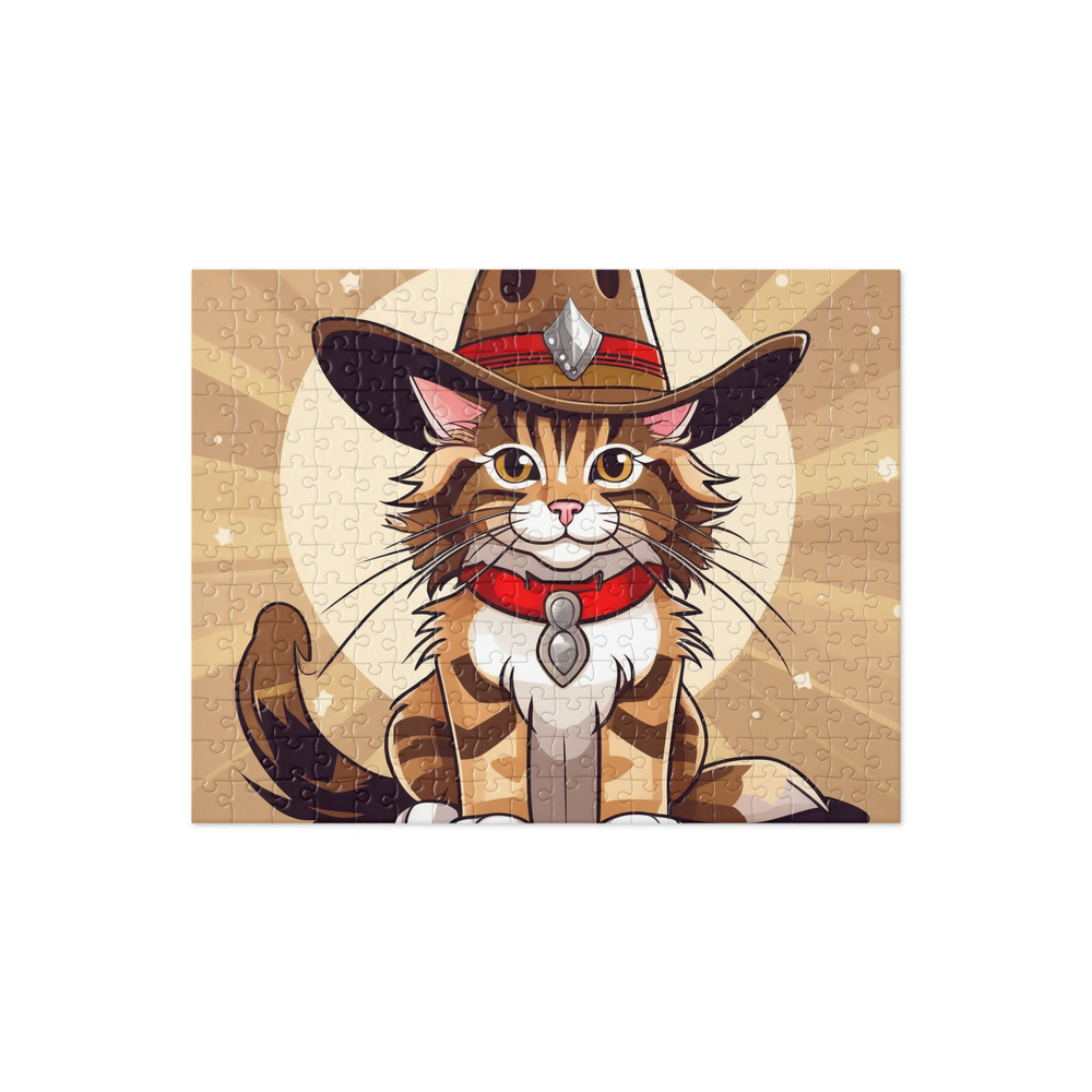 PugMug Custom Tabby Maine Coon Cat Jigsaw Puzzle