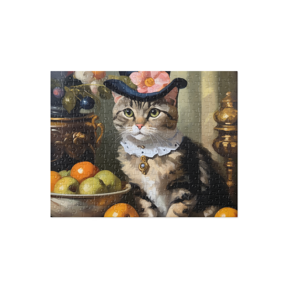 PugMug Custom Tabby Scottish Fold Cat Jigsaw Puzzle