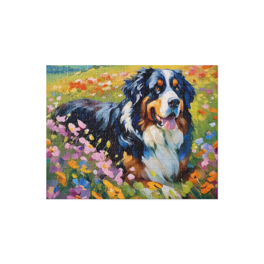 PugMug Custom Bernese Mountain Dog Jigsaw Puzzle