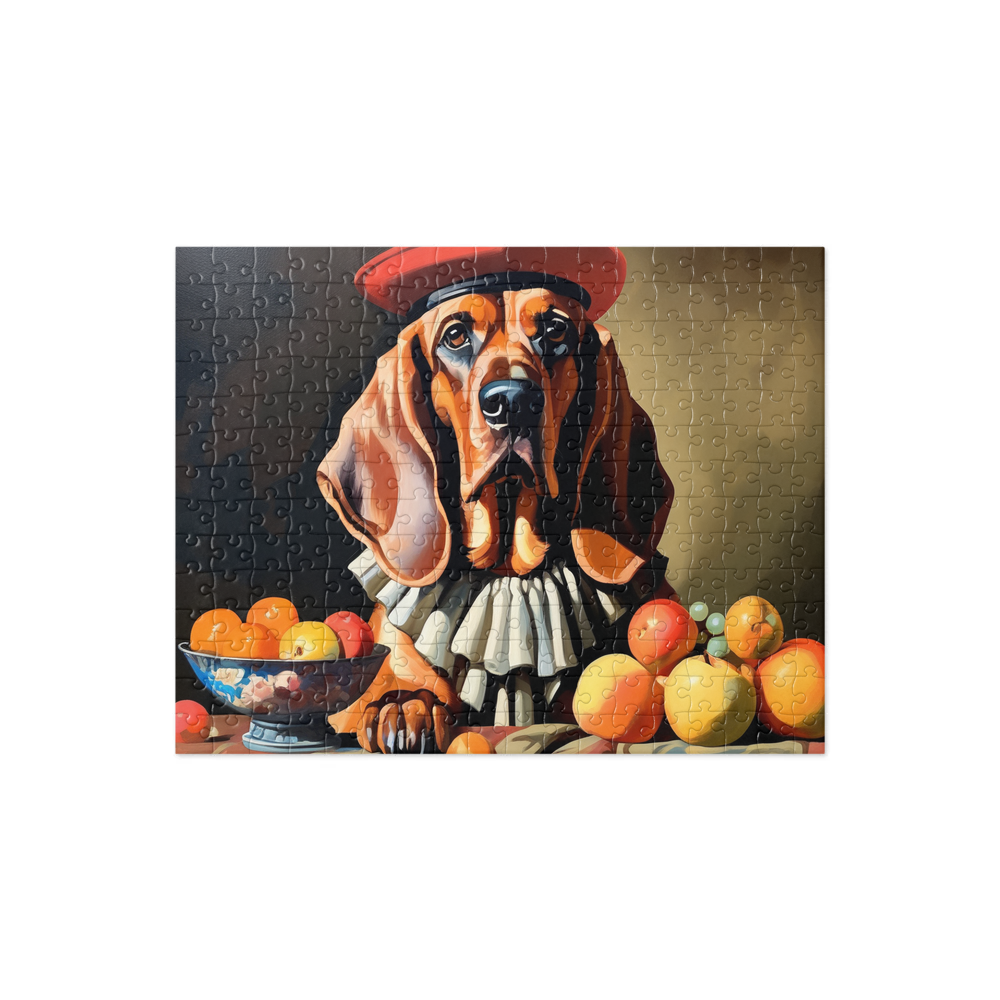 PugMug Custom Bloodhound Jigsaw Puzzle