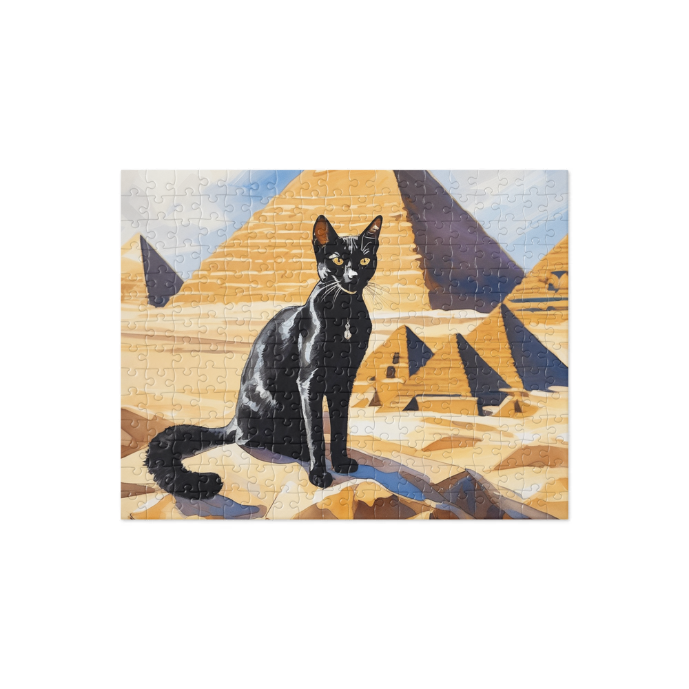 PugMug Custom Black Abyssinian Cat Jigsaw Puzzle