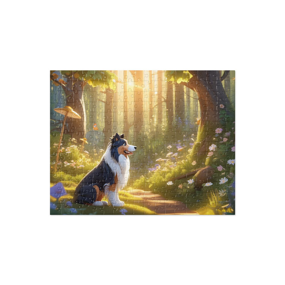 PugMug Custom Collie Jigsaw Puzzle