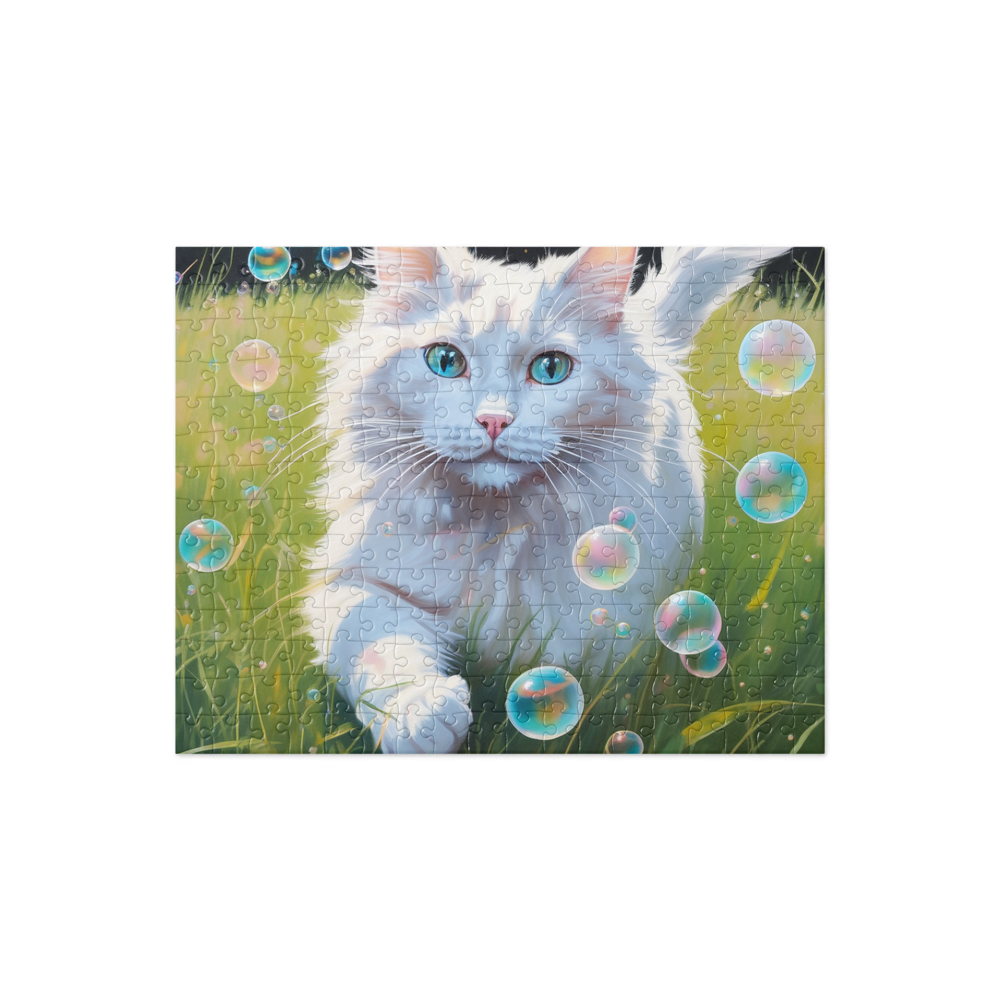 PugMug Custom White Ragdoll Cat Jigsaw Puzzle