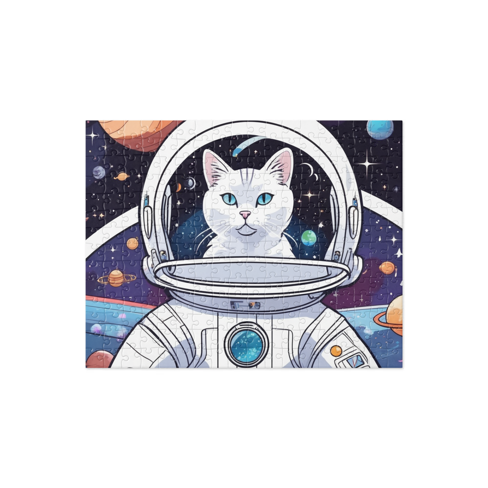 PugMug Custom White Companion Cat Jigsaw Puzzle